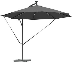 vidaXL Ομπρέλα Cantilever Banana Ανθρακί 294 x 294 x 248 cm