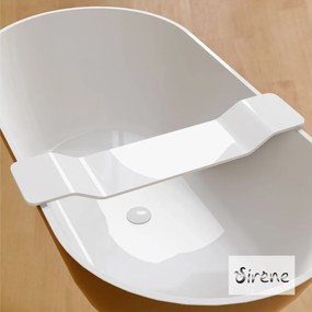 Sirene Εταζέρα για μπανιέρες Cusco 90x20εκ White Matt