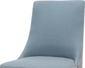 Καρέκλα Korina-Καρυδί ανοιχτό - Μπλε