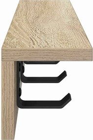 vidaXL Τοίχου Κρεμάστρα Δρύς Sonoma 40 x 10,5 x 10,5 εκ