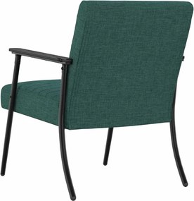 vidaXL Πολυθρόνα Σκούρο Πράσινο 59 x 75 x 78 εκ ύφασμα