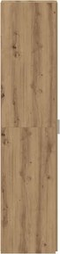 vidaXL Highboard Artisan Oak 30 x 42,5 x 185 εκ