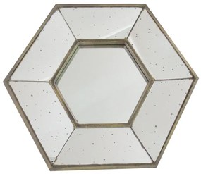 Artekko Dorthea MDF Πολυγωνικός Καθρέπτης Τοίχου Artekko 1181402533-CB
