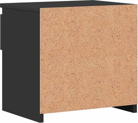 vidaXL Κομοδίνα 2 τεμ. Μαύρα 40 x 30 x 39 εκ. Επεξ. Ξύλο