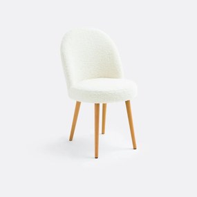 Καρέκλα με ύφασμα μπουκλέ, Ines