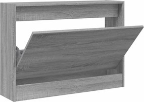 vidaXL Παπουτσοθήκη Γκρι Sonoma 80x21x57 εκ. από Επεξεργ. Ξύλο