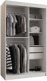 Ντουλάπα Selfie 120 συρόμενη-Leuko