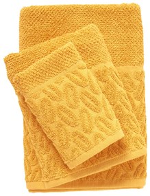 Σετ Πετσέτες 3τμχ Polycotton Best 0784 Ώχρα Das Home