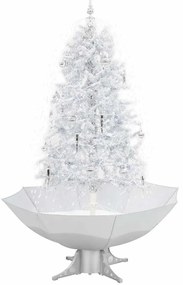 vidaXL Χριστουγεννιάτικο Δέντρο που Χιονίζει Λευκό 170 εκ. με Βάση
