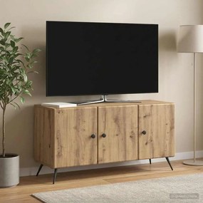 vidaXL Ντουλάπι TV 99 x 34,5 x 50 εκ. Artisan Δρυς Επεξεργασμένο Ξύλο
