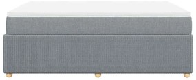 vidaXL Κρεβάτι Boxspring με Στρώμα Αν. Πράσινο 160x200εκ Υφασμάτινο