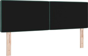 vidaXL Κεφαλάρι Σκούρο Πράσινο 160 cm Βελούδο