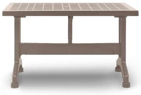 Τραπέζι πολυπροπυλενίου Callan Megapap χρώμα cappuccino 140x80x73εκ.