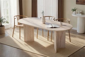 Dining Table Sabella - Travertine Travertine