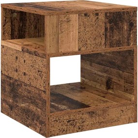 vidaXL End Table Παλιό ξύλο 40,5 x 40 x 45 εκ Επεξεργασμένο ξύλο