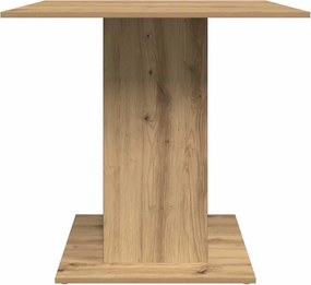 vidaXL Τραπεζαρία Αρτισιανή Δρυς 80x80x75 εκ. από Επεξεργασμένο Ξύλο