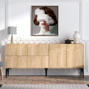 Κονσόλα Sapphire Δρυς FLATE 180x40x80