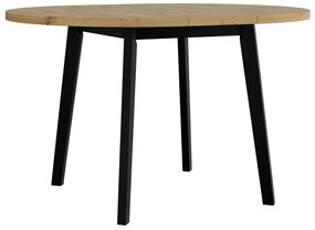 Τραπέζι Victorville 358, Μαύρο, Artisan βελανιδιά, 75cm, 25 kg, Επιμήκυνση, Πλαστικοποιημένη μοριοσανίδα, Ξύλο | Epipla1.gr