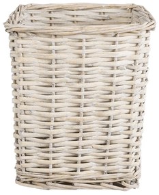 Καλάθι - Κασπώ Kyoto 20590 Φ22x25cm White-Beige GloboStar Wood