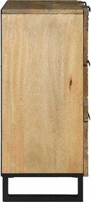 vidaXL Πλαϊνό γραφείο Καφέ 60 x 33.5 x 75 εκ. Μασίφ ξύλο μάνγκο
