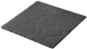 BASALT &quot;MATT SLATE&quot; SQUARE PLATE 30CM ΣΕΤ 6 τμχ - Espiel