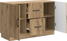 vidaXL Πλαϊνό γραφείο Artisan Δρυς 89 x 34,5 x 57 εκ.