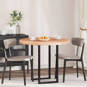 vidaXL Καπάκι τραπεζιού Ανοιχτό καφέ Ø 90 x 4 cm Στερεό ξύλο δρυός