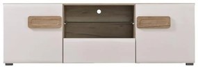 Έπιπλο τηλεόρασης BERT TV 160 Grey oak - Λευκή Λάκκα 160x41,5x52 εκ.