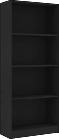 vidaXL Βιβλιοθήκη με 4 Ράφια Λευκή 60 x 24 x 142 εκ. από Επεξ. Ξύλο