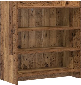 vidaXL Πλαϊνό γραφείο Παλαιωμένο ξύλο 75 x 36 x 80 εκ