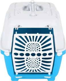 vidaXL Κλουβί Μεταφ. Κατοικίδιων Λευκό/Μπλε 48x31,5x33εκ Πολυπρ/λένιο
