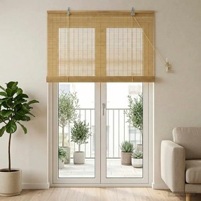 vidaXL Ρόλερ (στόρι) Φυσικό 110 x 220 cm Μπαμπού