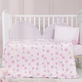 Κουβέρτα Βελουτέ Αγκαλιάς (80x110) Nima Baby Bloomie