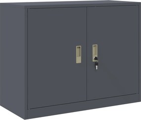 vidaXL Ντουλάπι αποθήκευσης Ανθρακί 90 x 40 x 70 cm Ατσάλι