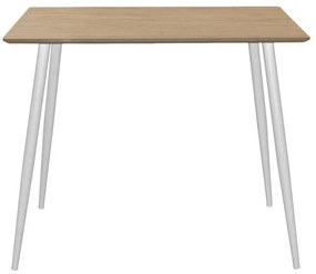 Τραπέζι Cuba MDF sonoma-λευκό 70x70x75εκ 70x70x75 εκ.
