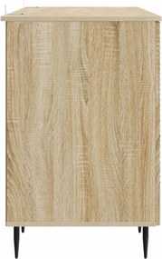 vidaXL Γραφείο Sonoma Δρυς 142,5 x 50 x 75 εκ. Επεξεργασμένο Ξύλο