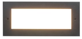 Φωτιστικό Χωνευτό Εξ.Χώρου Led 10w 3000K 540lm Μαύρο Αλουμίνιο Sun Light VERRE-26012