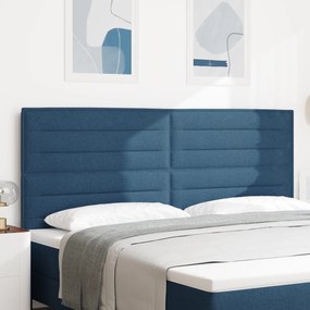 vidaXL LED Κεφαλάρι Σχεδίου Γραμμών Μπλε 100 εκ Ύφασμα