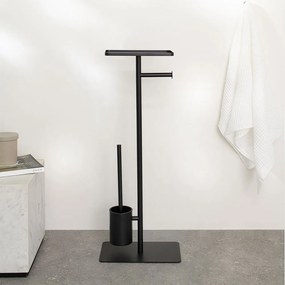 Brix black σταντ χαρτιού υγείας + πιγκάλ με ράφι Sealskin