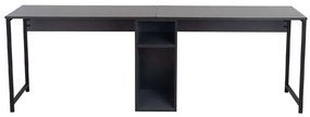 Γραφείο - Σταθμός Εργασίας 2 Θέσεων Twin 241NRD1104 240x60x74cm Anthracite-Black