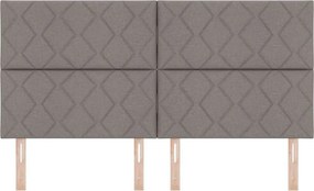vidaXL Κεφαλάρι Taupe ύφασμα