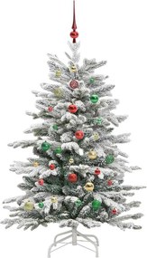 vidaXL Τεχνητό Χριστουγεννιάτικο Δέντρο με Άξονα Λευκό 150 cm