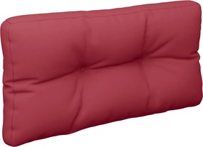 vidaXL Μαξιλάρια Παλέτας 2 τεμ. Μπορντό Υφασμάτινα