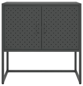 vidaXL Μπουφές Ανθρακί 75 x 35 x 75 εκ. από Ατσάλι