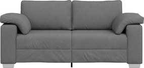 vidaXL Διθέσιος καναπές Σκούρο Γκρι 180 cm ύφασμα