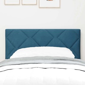 vidaXL LED κεφαλάρι Σκούρο Μπλε 80 cm Βελούδο