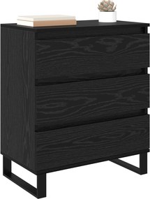 vidaXL Πλαϊνό γραφείο Μαύρη Οξυά 60 x 35 x 70 cm Επεξεργασμένο Ξύλο