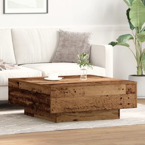 vidaXL Τραπέζι Καφετέριας από Παλαιό Ξύλο 80x80x31 εκ.