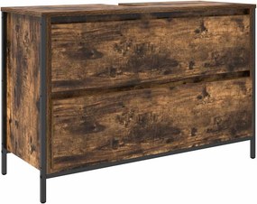 vidaXL Ντουλάπι νιπτήρα μπάνιου με συρτάρια 90x34,5x60 εκ.