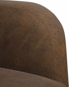 vidaXL Καναπές Loveseat Καφέ 110 εκ. Συνθετικό δέρμα